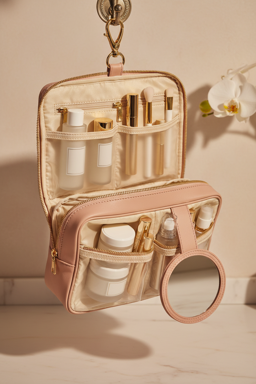 Luxury Feminine Hanging Toiletry Bag