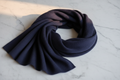 Luxury Navy Cashmere Travel Scarf